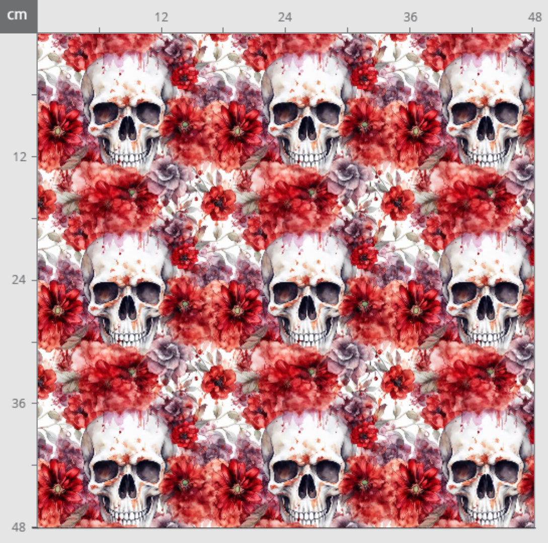 Rot Totenkopf Halloween
